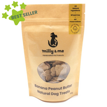 Load image into Gallery viewer, Banana Peanut Butter Natural Dog Treats - WHEAT FREE