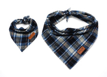 Load image into Gallery viewer, Autumn Storm Flannel Plaid - Pet Bandana
