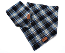 Load image into Gallery viewer, Autumn Storm Flannel Plaid - Pet Bandana
