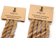 Load image into Gallery viewer, Fresh Breath Twist Sticks Natural Dog Treats