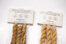 Load image into Gallery viewer, Cheddar Bacon Twist Sticks Natural Dog Treats