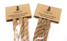 Load image into Gallery viewer, Cheddar Bacon Twist Sticks Natural Dog Treats