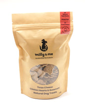Load image into Gallery viewer, Three Cheese Chicken Hearts & Rosemary Natural Dog Treats - WHEAT FREE