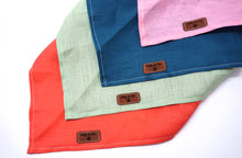 Load image into Gallery viewer, Coral - Pure Linen Bandana
