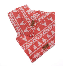 Load image into Gallery viewer, Red Winter Sweater - Pet Bandana
