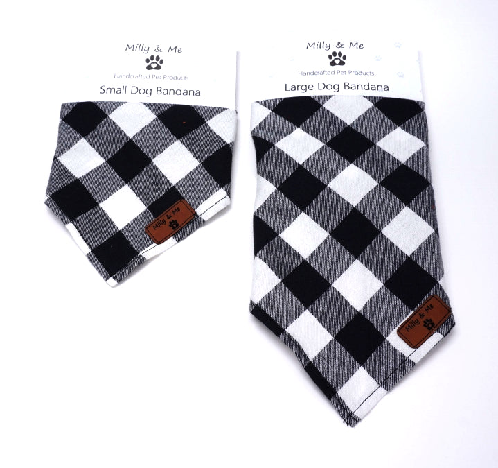 Buffalo plaid dog bandana discount