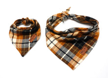Load image into Gallery viewer, Chestnut Flannel Plaid - Pet Bandana
