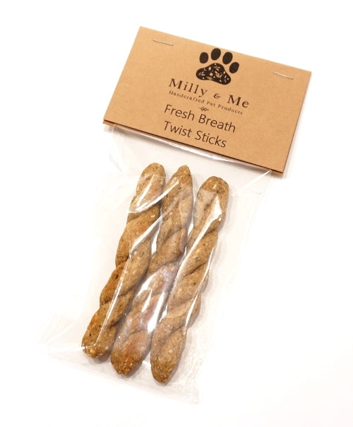 Fresh Breath Twist Sticks Natural Dog Treats