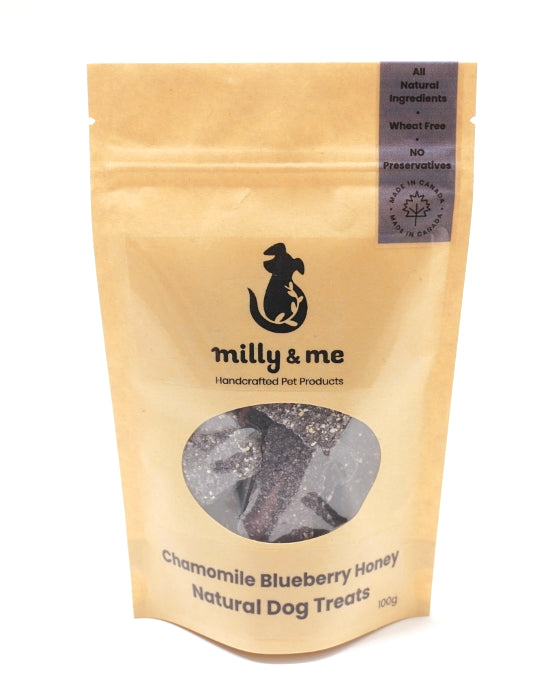 Chamomile Blueberry Honey Natural Dog Treats - WHEAT FREE