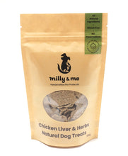 Load image into Gallery viewer, Chicken Liver &amp; Herbs Natural Dog Treats - WHEAT FREE
