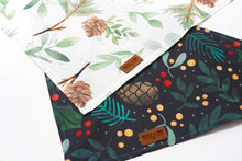 Load image into Gallery viewer, White Pinecones &amp; Evergreens - Pet Bandana
