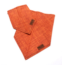 Load image into Gallery viewer, Orange Textured Solid - Pet Bandana
