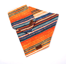 Load image into Gallery viewer, Stripes Orange Navy Teal - Pet Bandana

