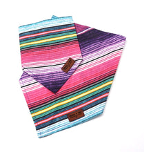 Load image into Gallery viewer, Stripes Pink Purple Teal - Pet Bandana
