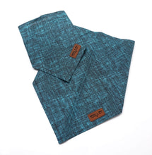 Load image into Gallery viewer, Teal Textured Solid - Pet Bandana
