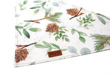 Load image into Gallery viewer, White Pinecones &amp; Evergreens - Pet Bandana
