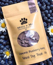 Load image into Gallery viewer, Chamomile Blueberry Honey Natural Dog Treats - WHEAT FREE
